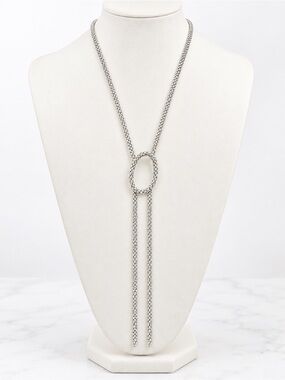 Roman Silver tone Necklace